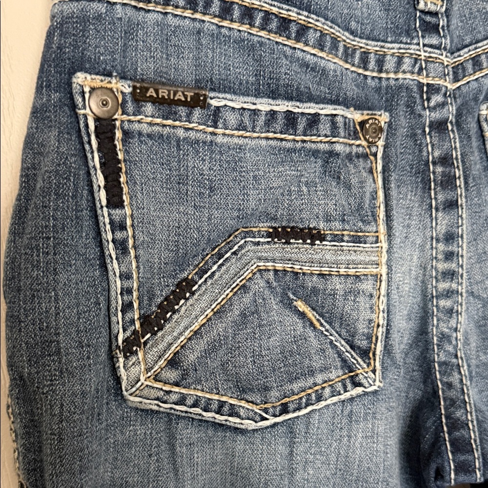 Ariat Men's Dark Blue Bootcut Jeans - Picture 4 of 4